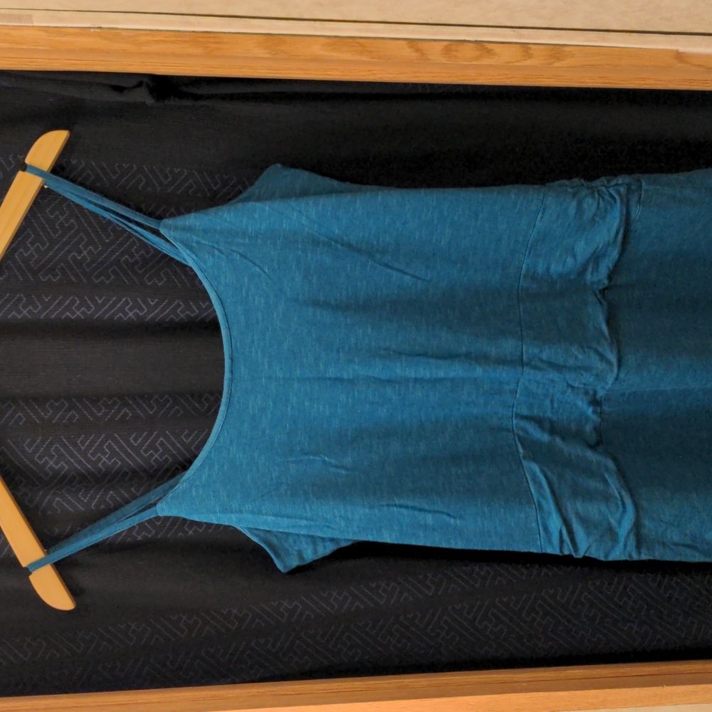 Horny Toad (now Toad and Co) Teal Maxi Dress Tencel Organic Cotton Blend